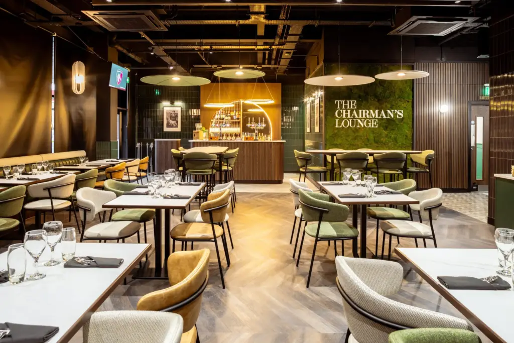 Inside The Leicester Tigers Chairmans Lounge Fit Out
